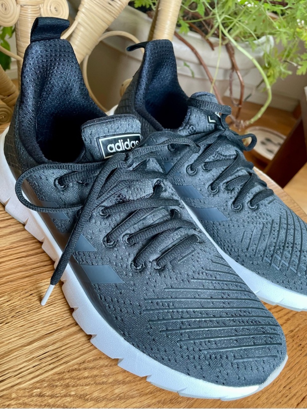 adidas Asweego Black Running Shoes with Cloudform Midsole